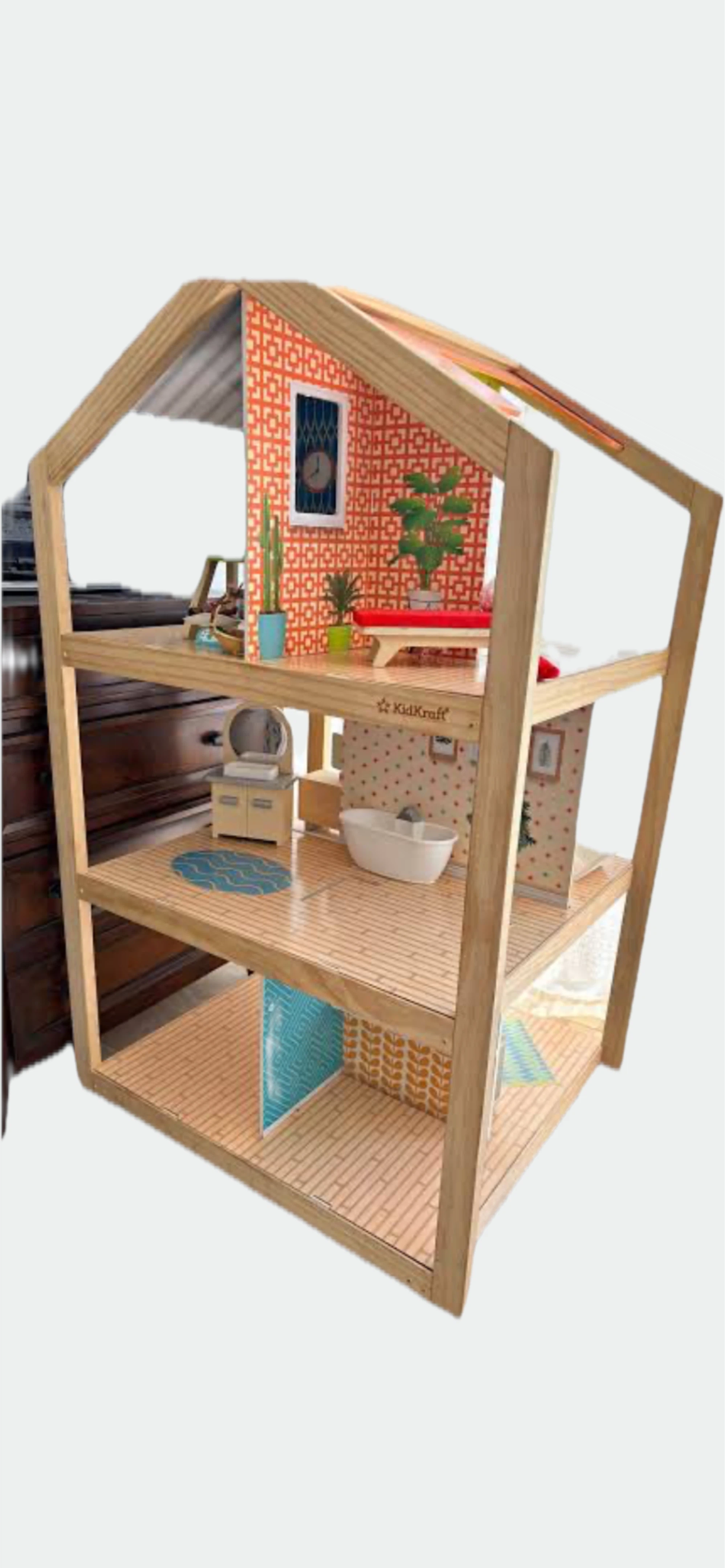KidKraft Wooden Dollhouse No Accessories or Dolls Kids Play - photo 3