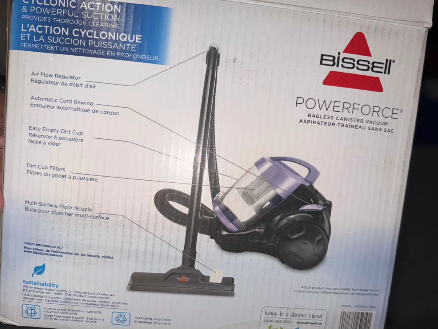 Bissell Powerforce Bagless Canister Vacuum