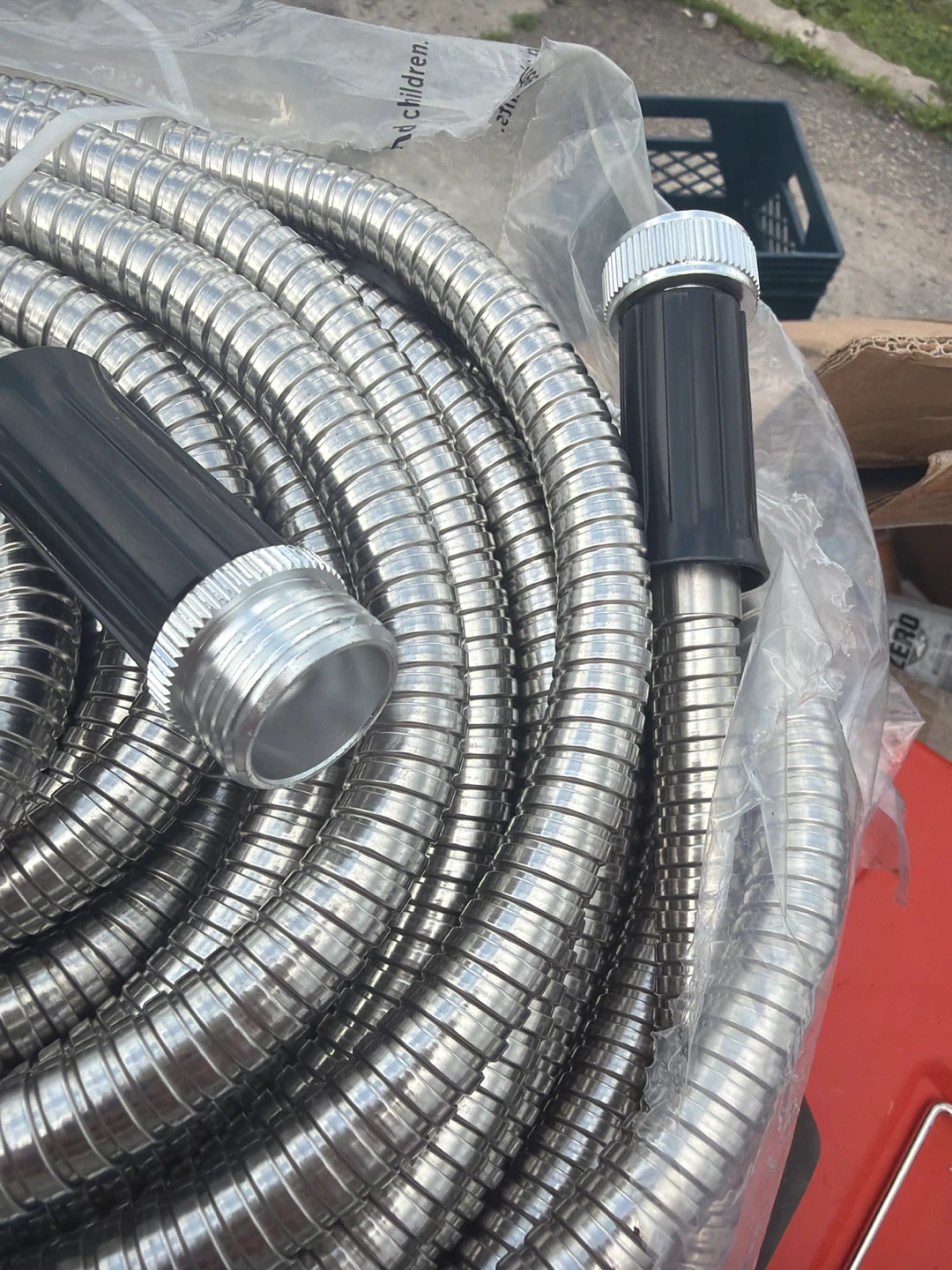 Durable Metal Water Hose - 100 ft - photo 2