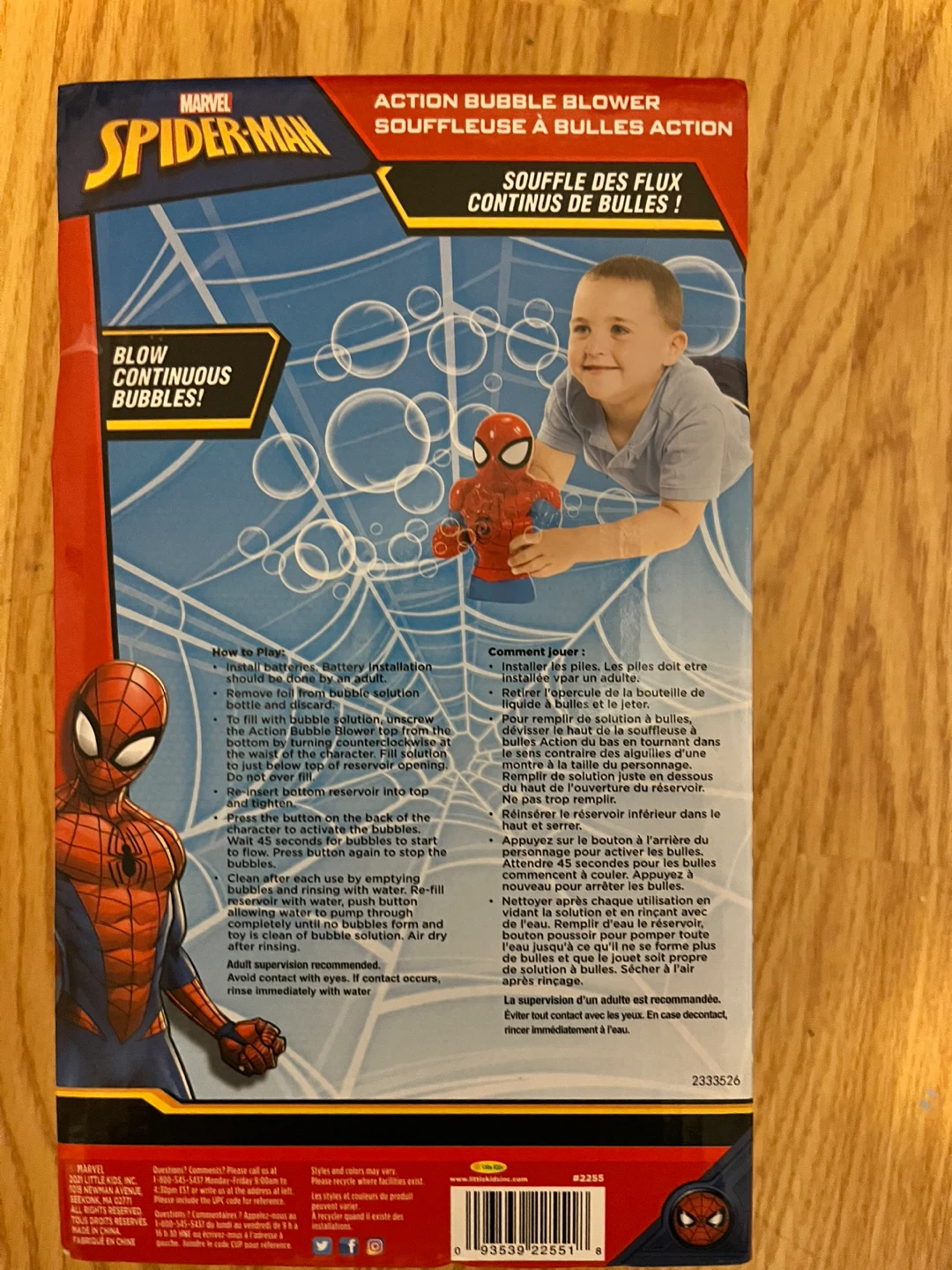 Marvel Spider-Man Action Bubble Blower (4 fl oz) - photo 2