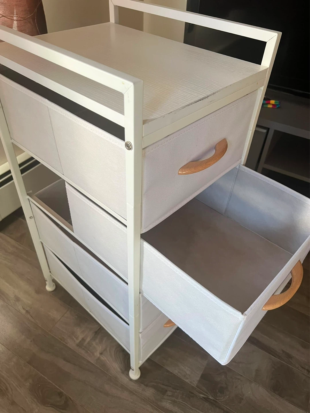 White 4-Drawer Storage Unit