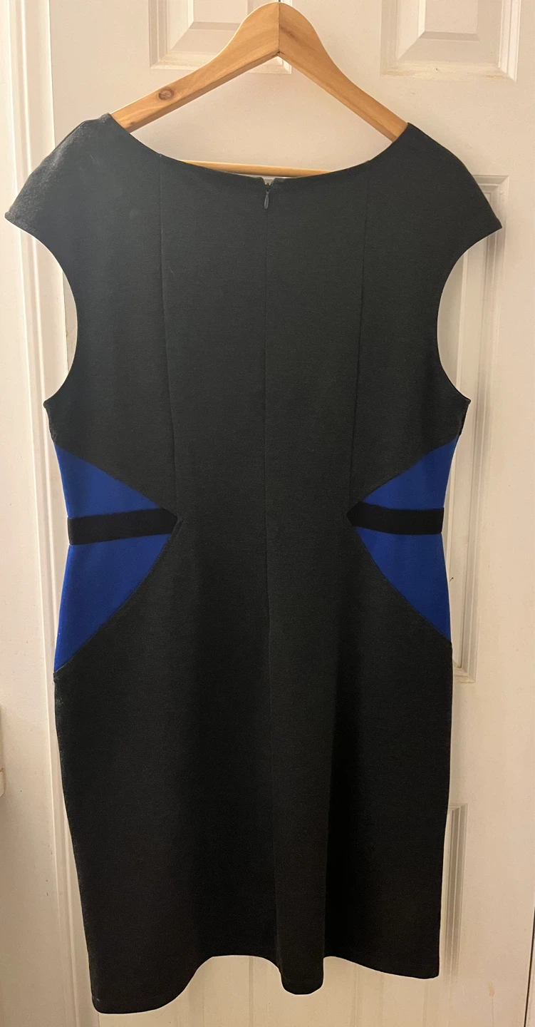Charcoal grey and Blue  Dress