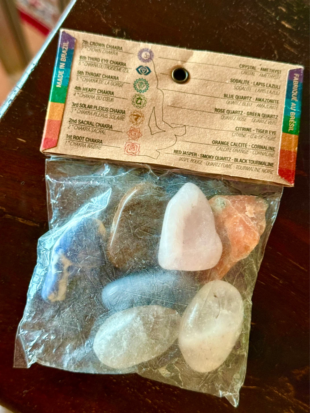 New Chakra Balancing Crystals, Tumbled, Set of 7 - photo 3