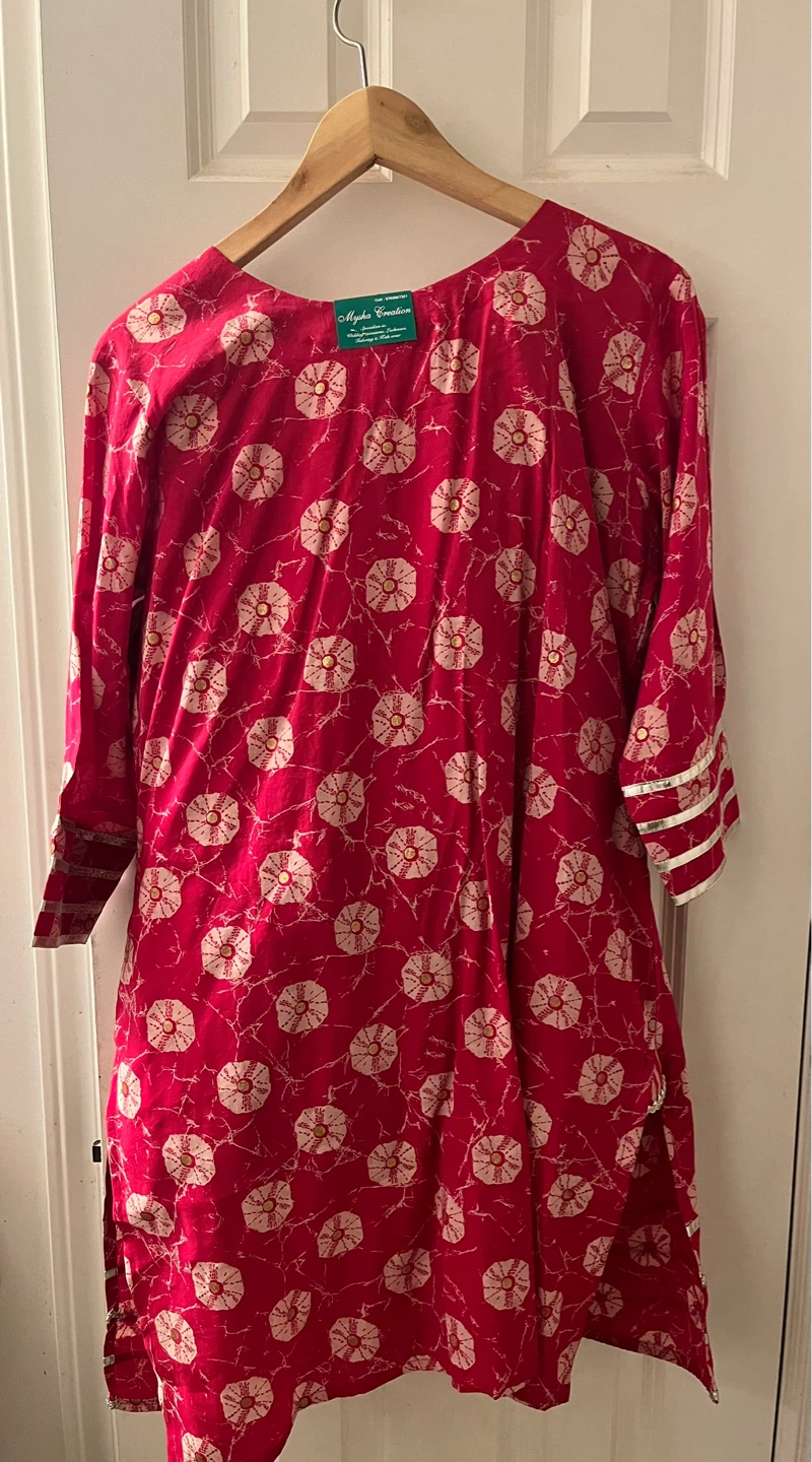 Mysha Creation Red Dupatta Set - photo 2