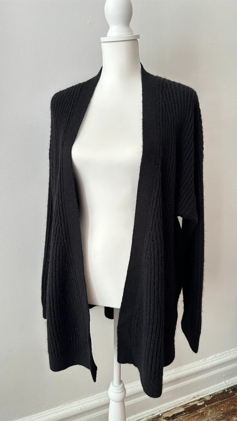 Black Trussardi Belted Cardigan L - photo 3