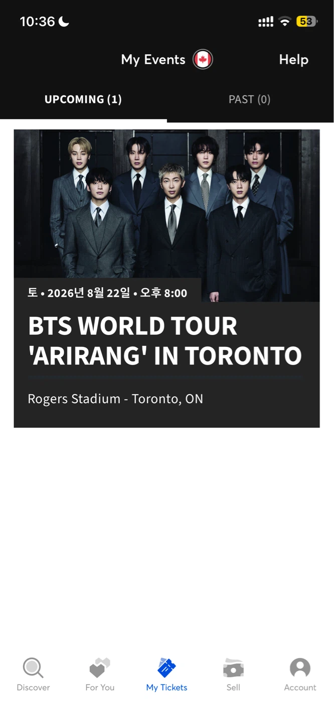 Bts toronto concert day1
