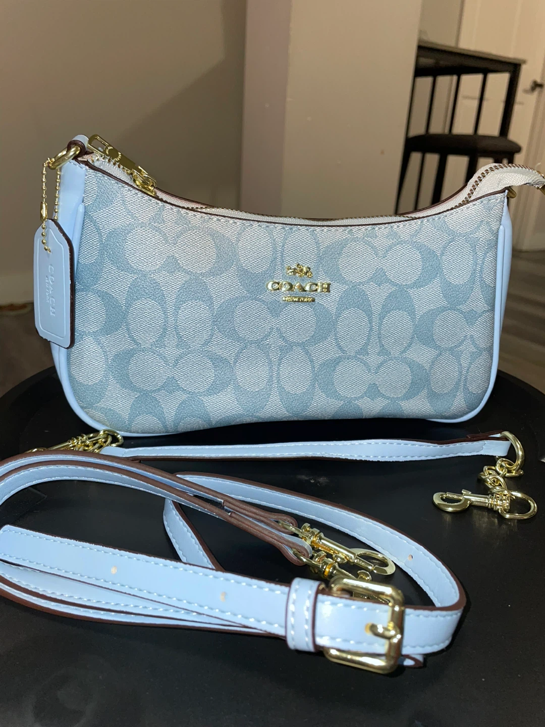 Coach Signature Logo Shoulder Bag