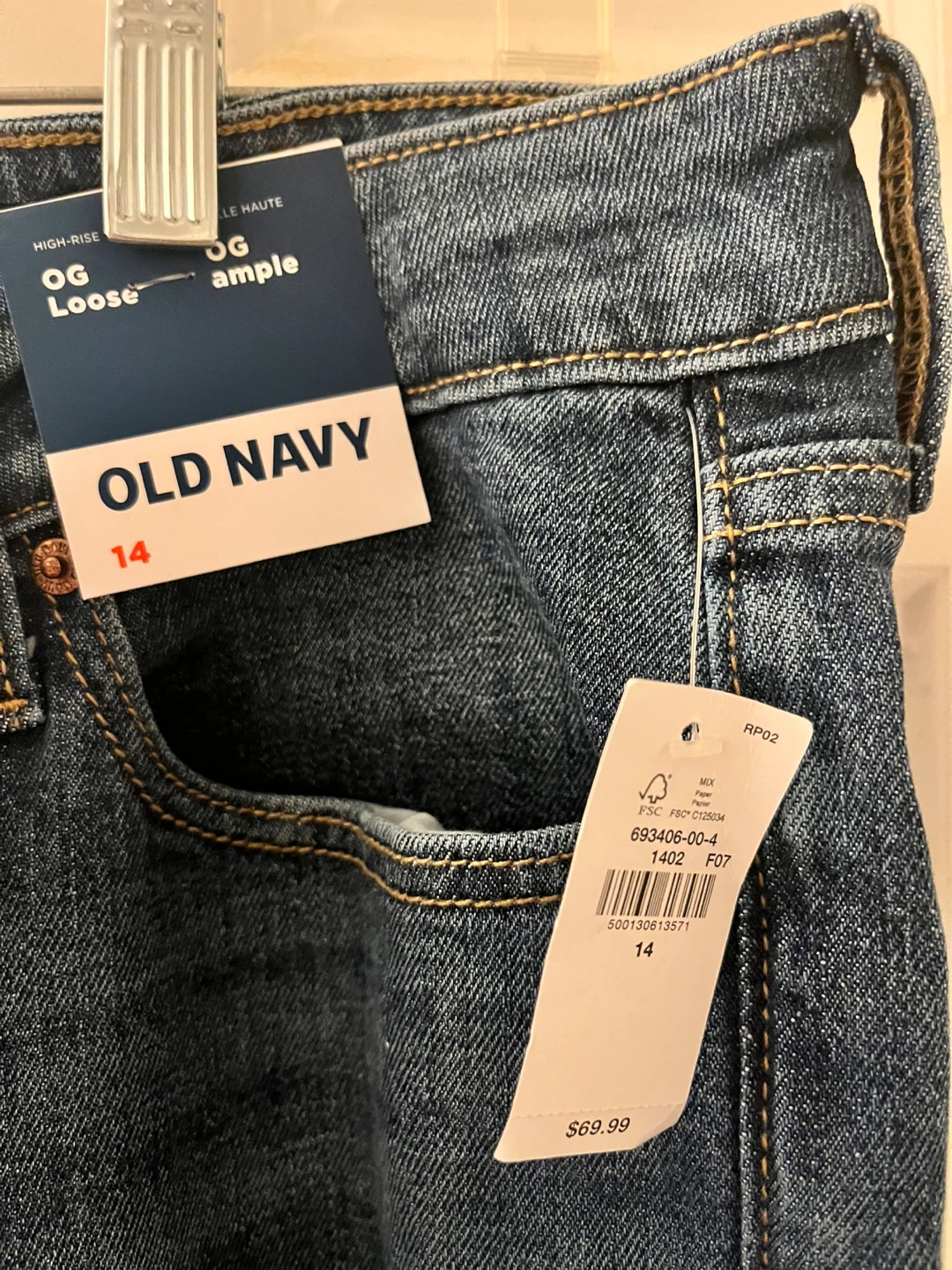 Old Navy High-Rise OG Loose Jeans Size 14 - photo 3