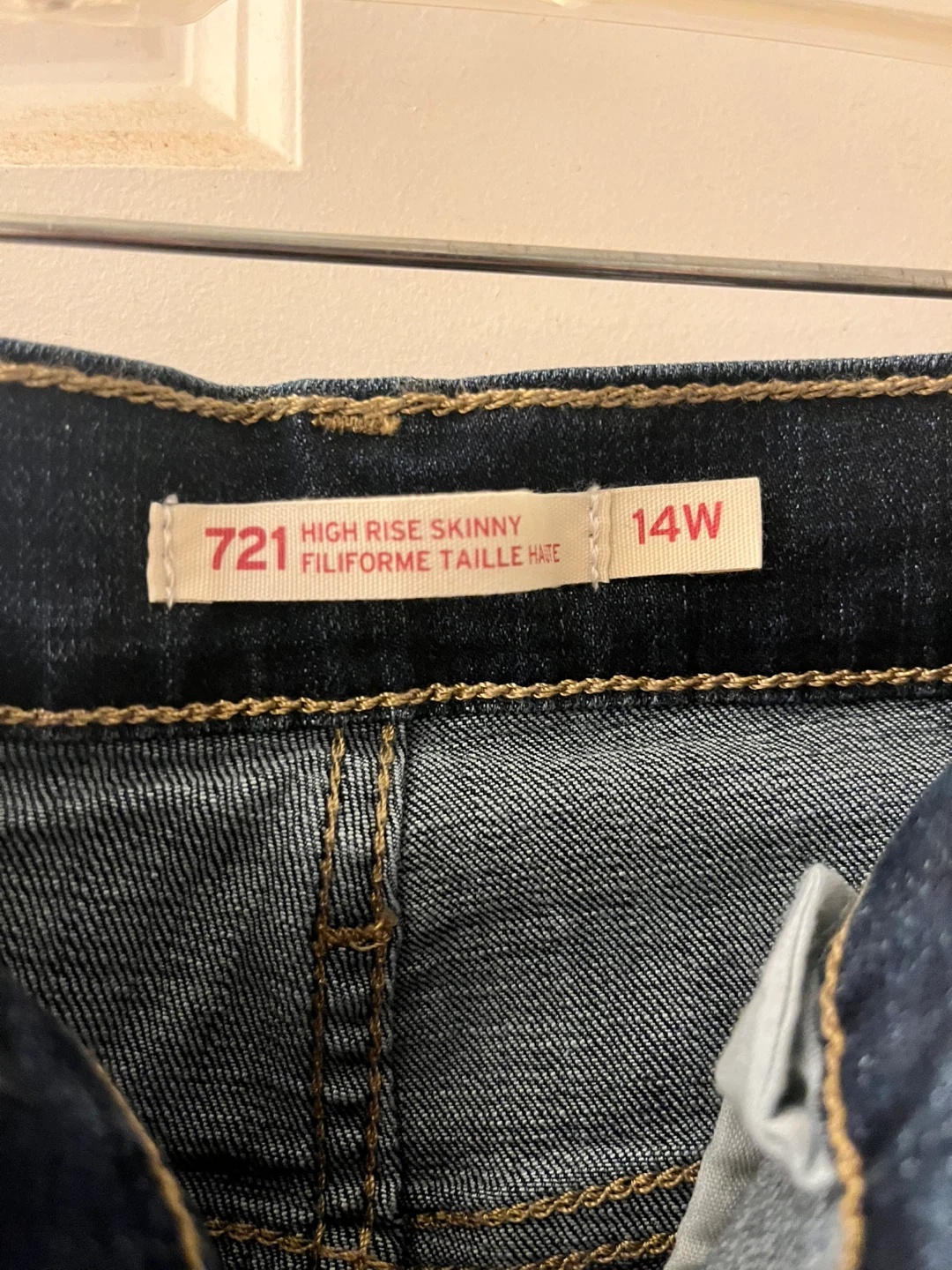 Levi's 721 High Rise Skinny Jeans Size 14W - photo 2