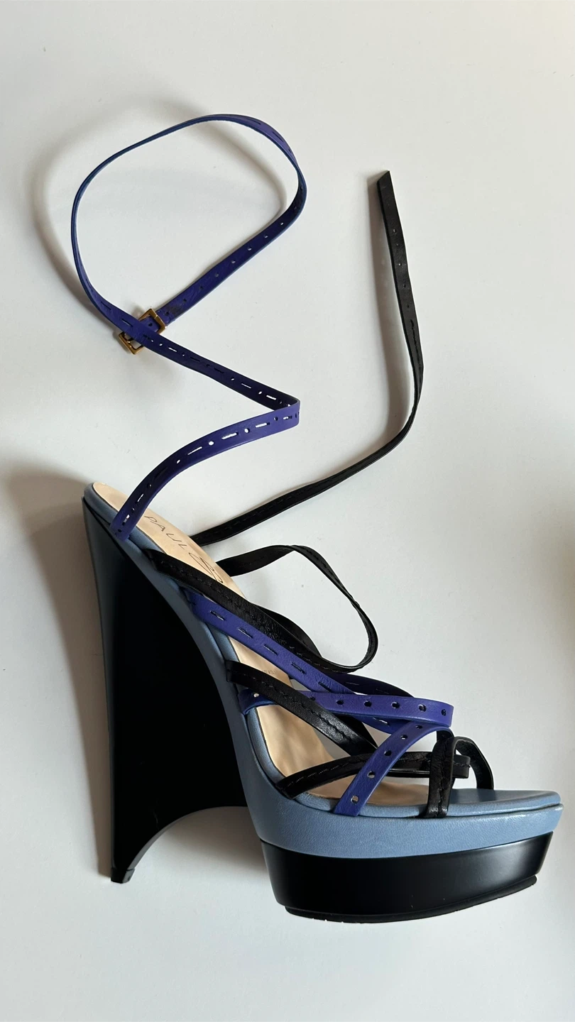 Paul & Betty Wedge Heels size 37 IT / US 6- nero fit - photo 3