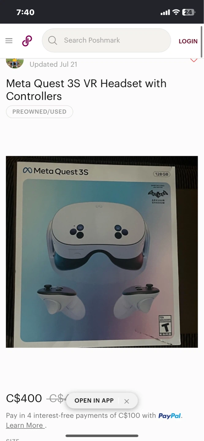 Meta Quest 3S VR Headset with Controllers - photo 2