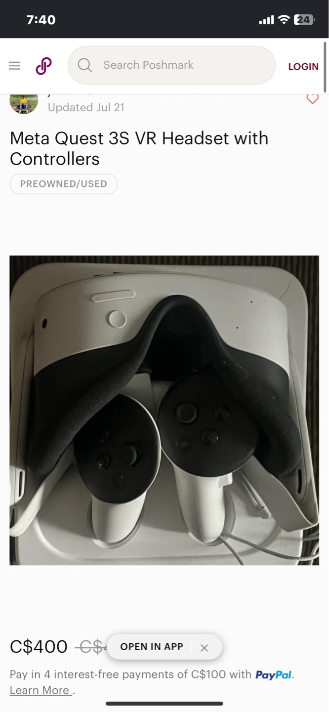 Meta Quest 3S VR Headset with Controllers