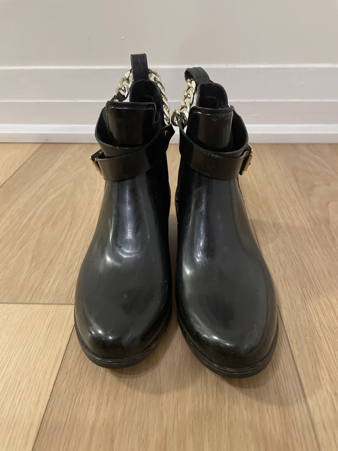 Black Ankle Rain Boots - photo 2