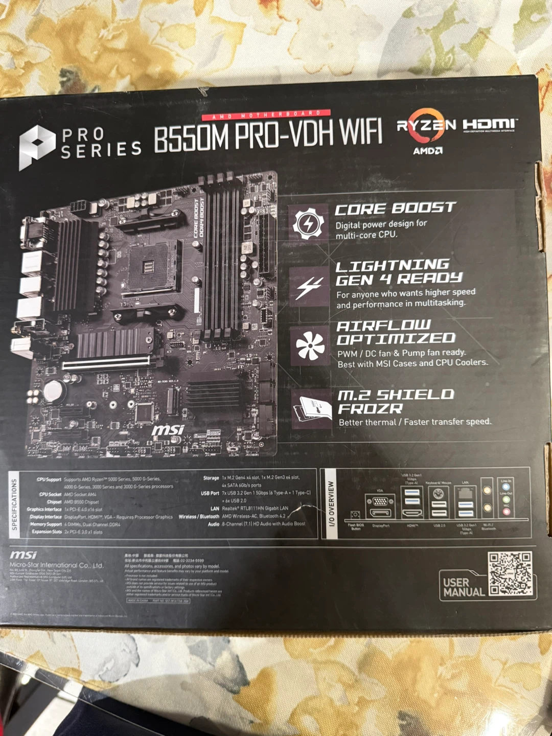 MSI B550M PRO-VDH WIFI Motherboard - photo 4