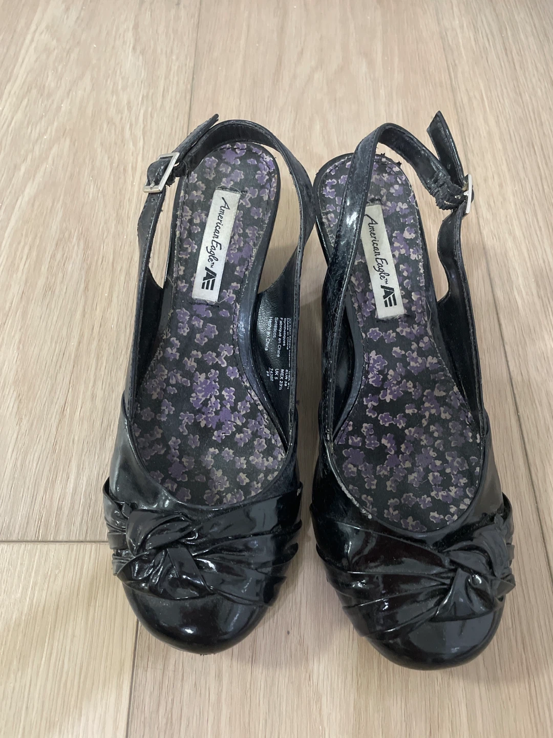 American Eagle Black Wedge