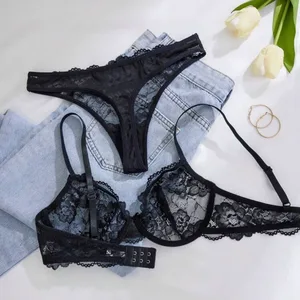 Black Lace Lingerie Set