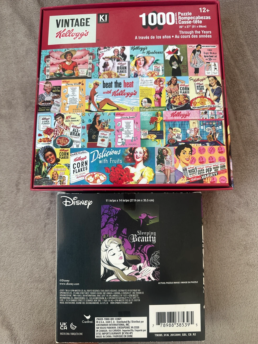 NEW Kellogg's Vintage 1000 Piece + Sleeping Beauty - photo 2