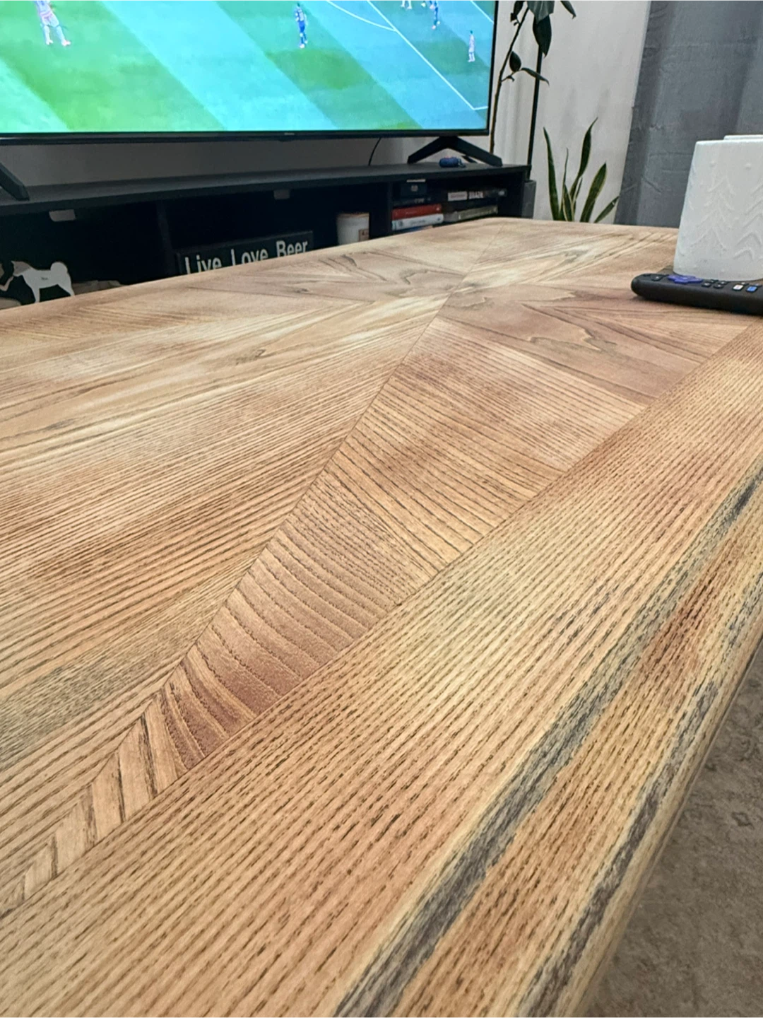 Starburst Inlay Wood Coffee Table - photo 5