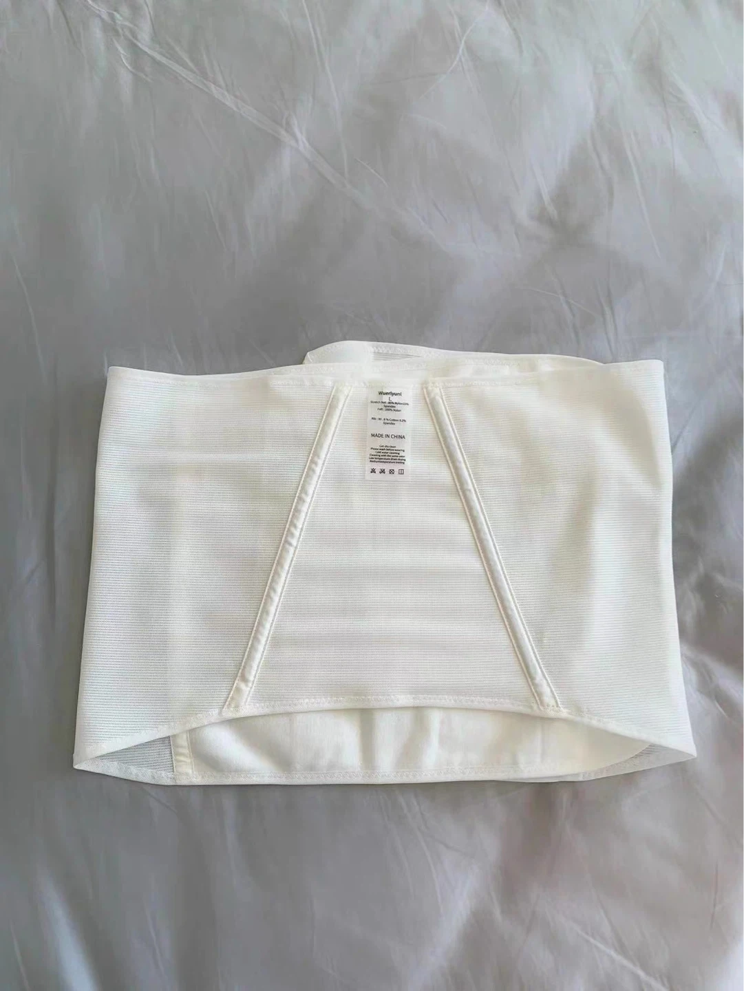 White Postpartum Belly Band - photo 2