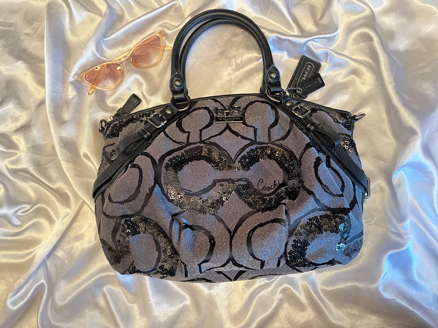 Coach Monogram Sequin Handbag - photo 2