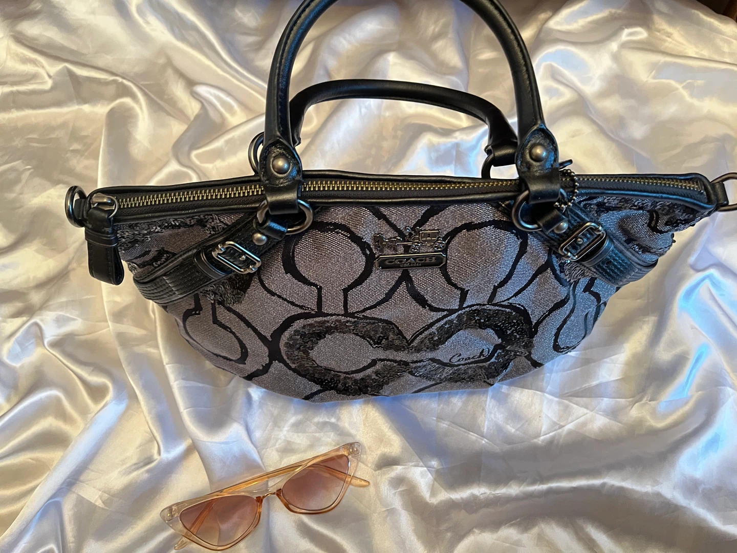 Coach Monogram Sequin Handbag - photo 5