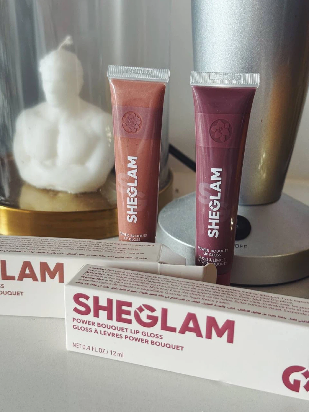 SHEGLAM Power Bouquet Lip Gloss – Sunny Sands / Freesia