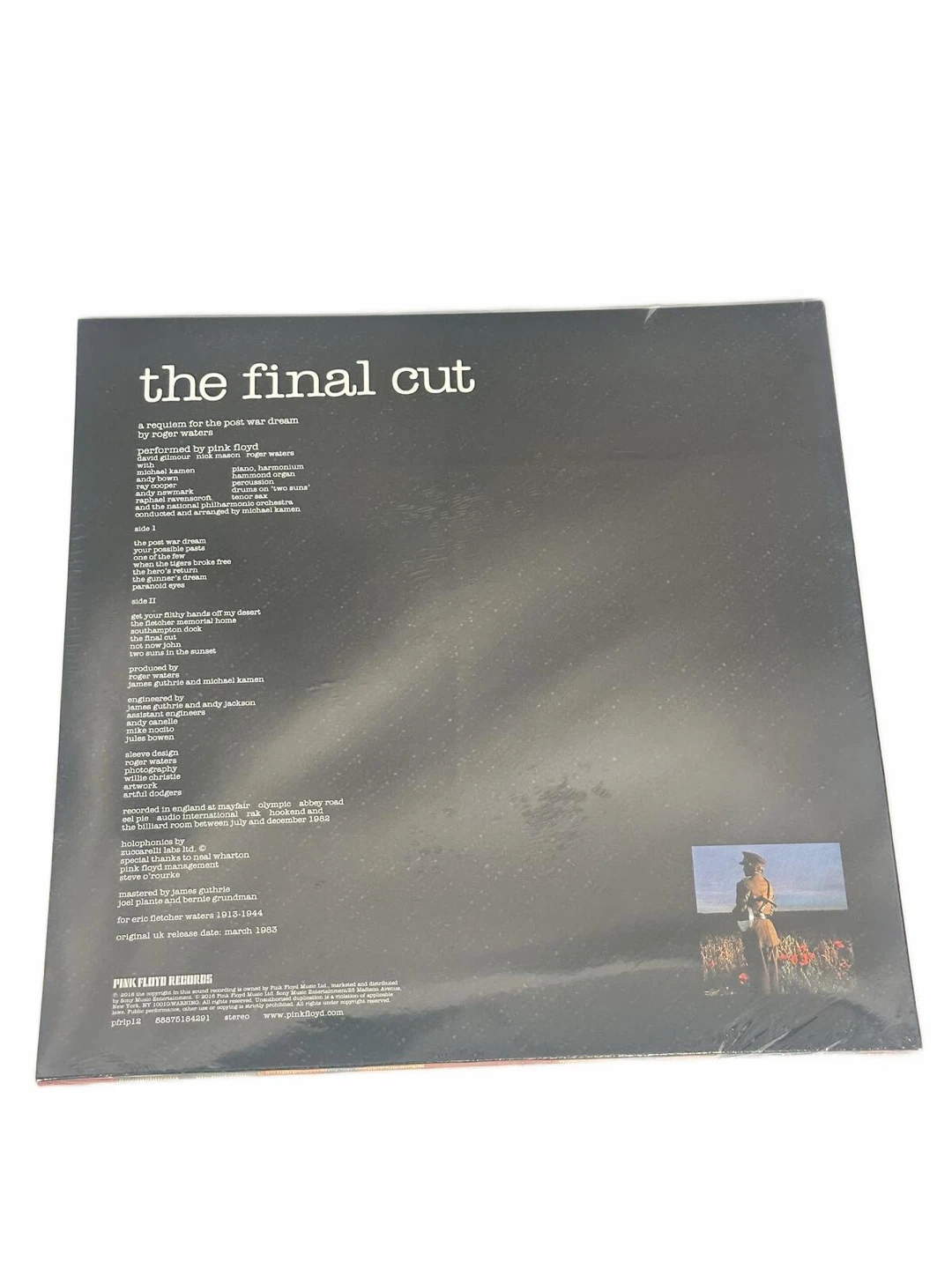 Pink Floyd The Final Cut Remastered 180g Vinyl LP Sealed New - photo 3