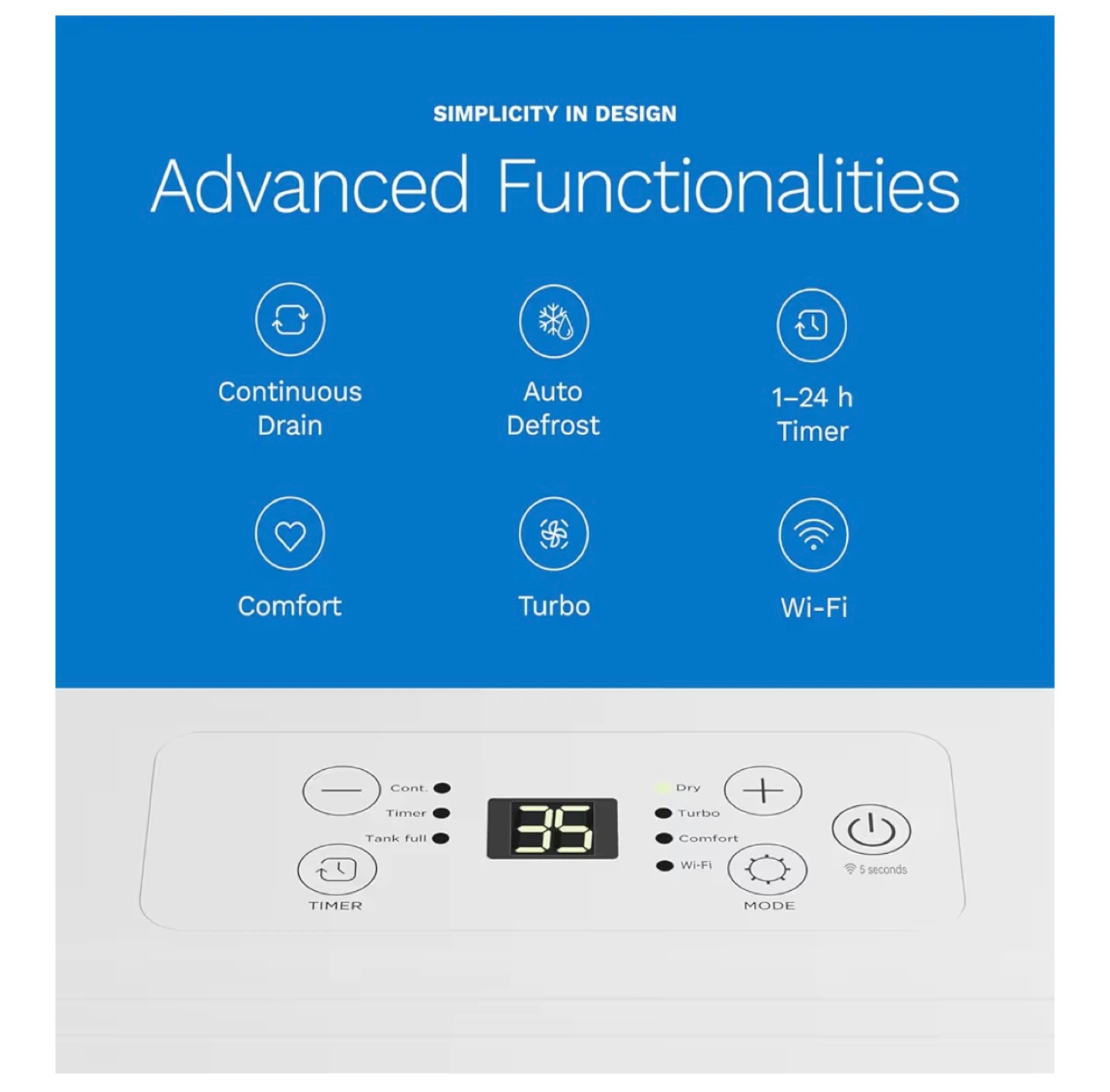 Homelabs 8 Pint Dehumidifier - photo 3