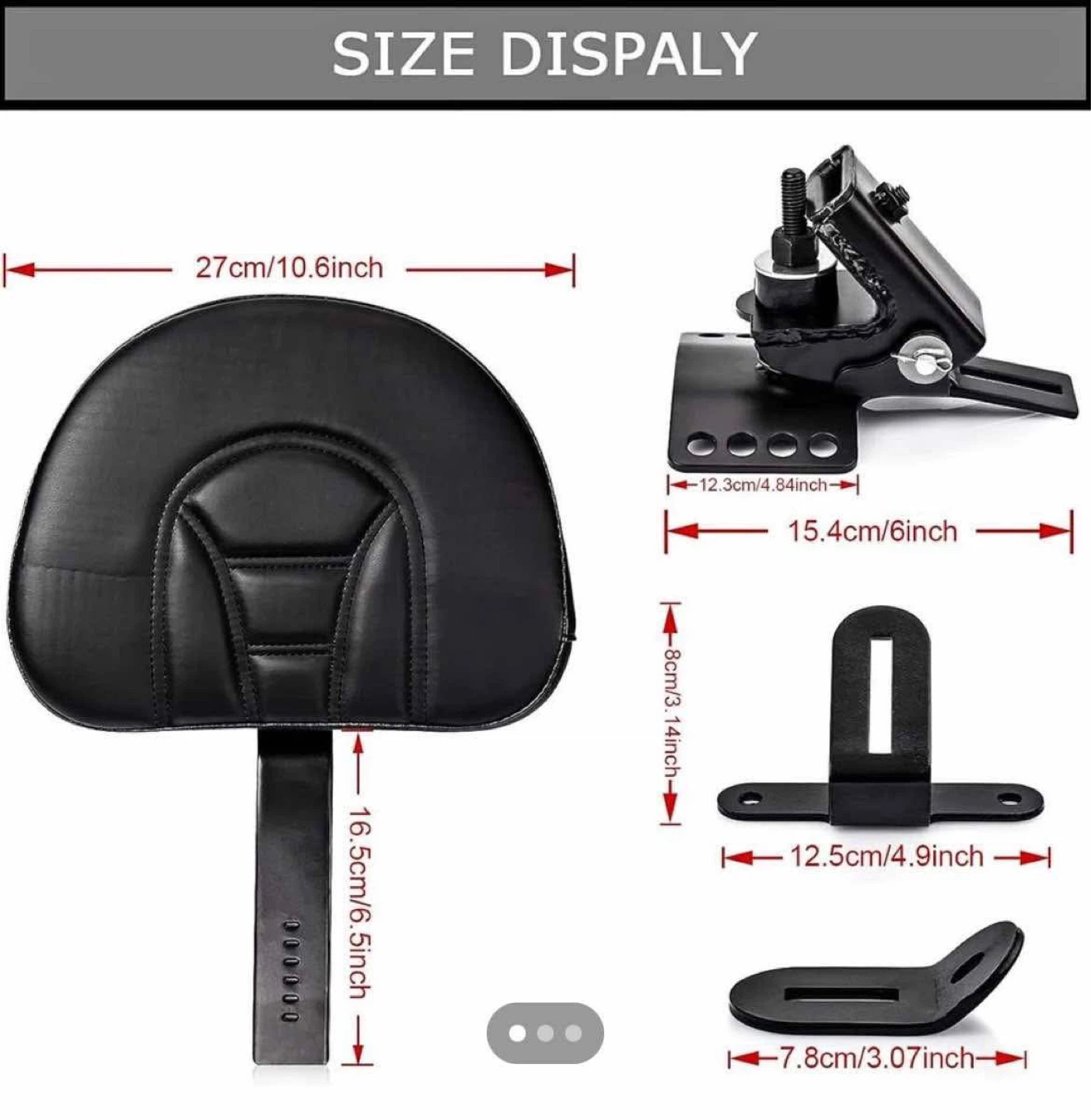 Motorcycle Sissy Bar Backrest Pad - photo 2