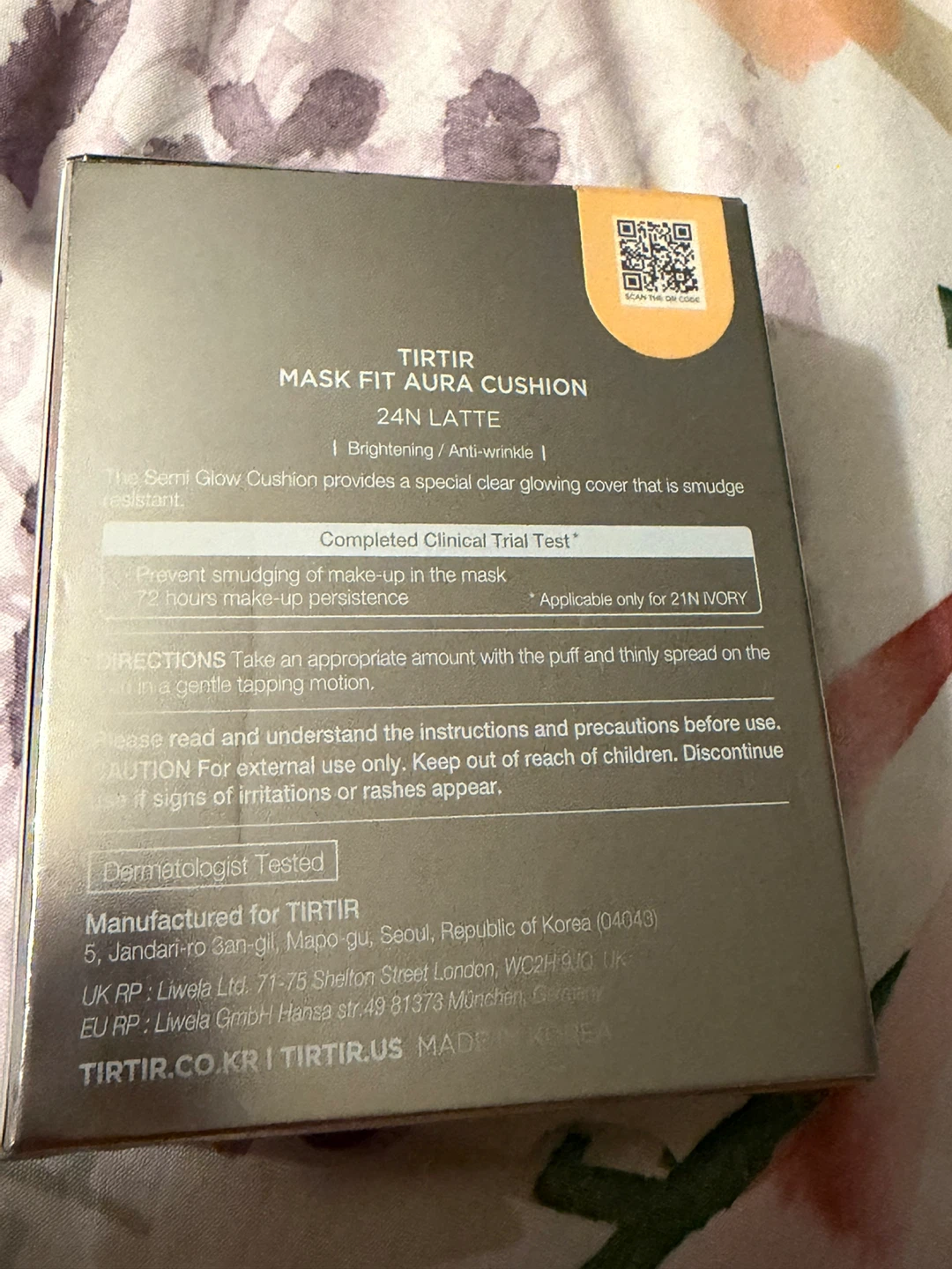 TIRTIR Mask Fit Aura Cushion Foundation 24N Latte - photo 2