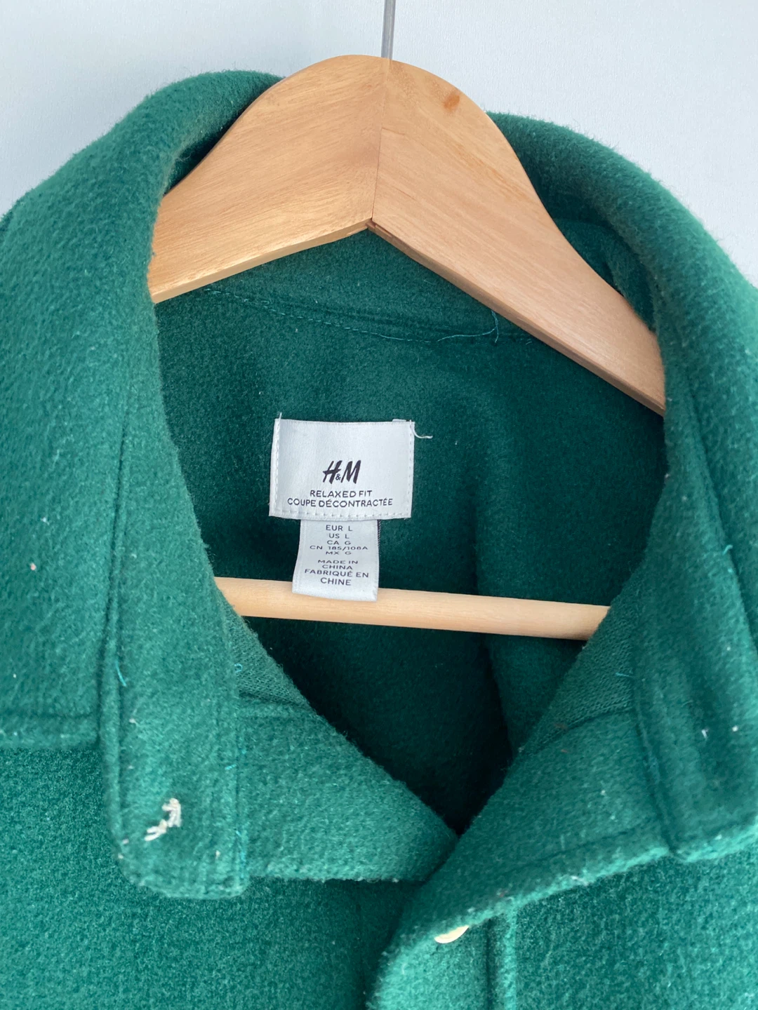 H&M Green Relaxed Fit Shirt Jacket - photo 2
