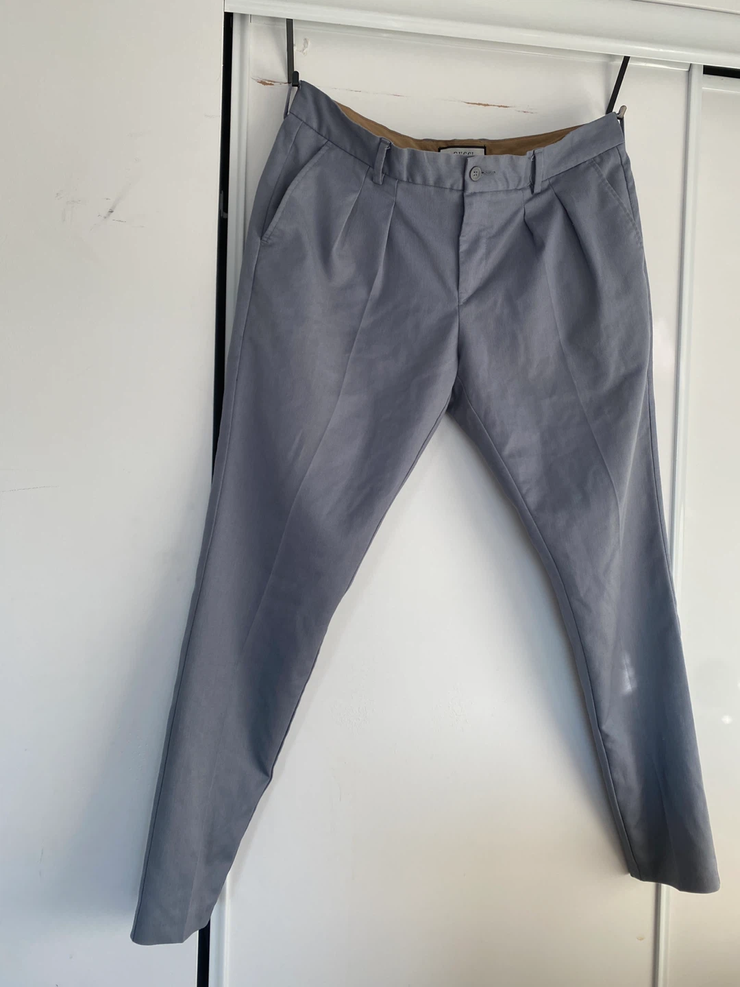Gucci Grey Pleated Trousers