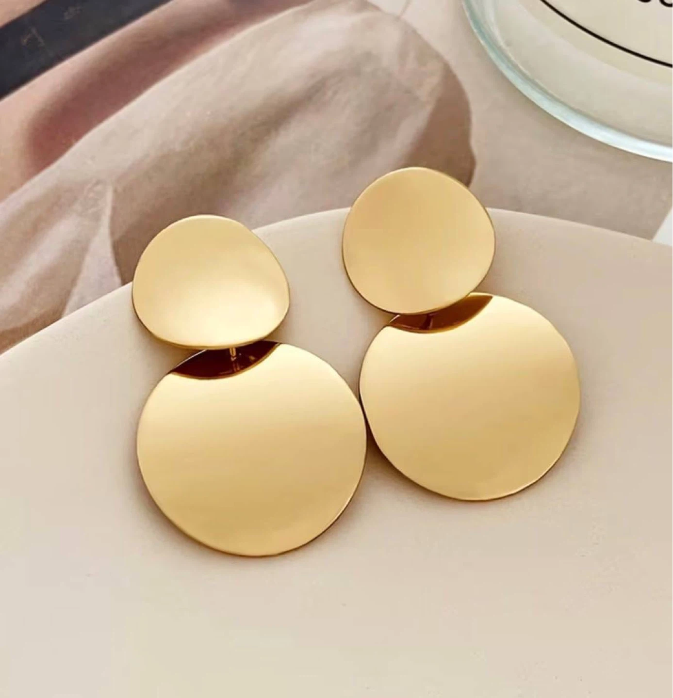 Golden Trio Statement Earring Set - photo 4