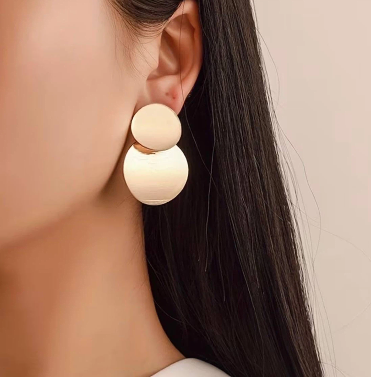 Golden Trio Statement Earring Set - photo 5