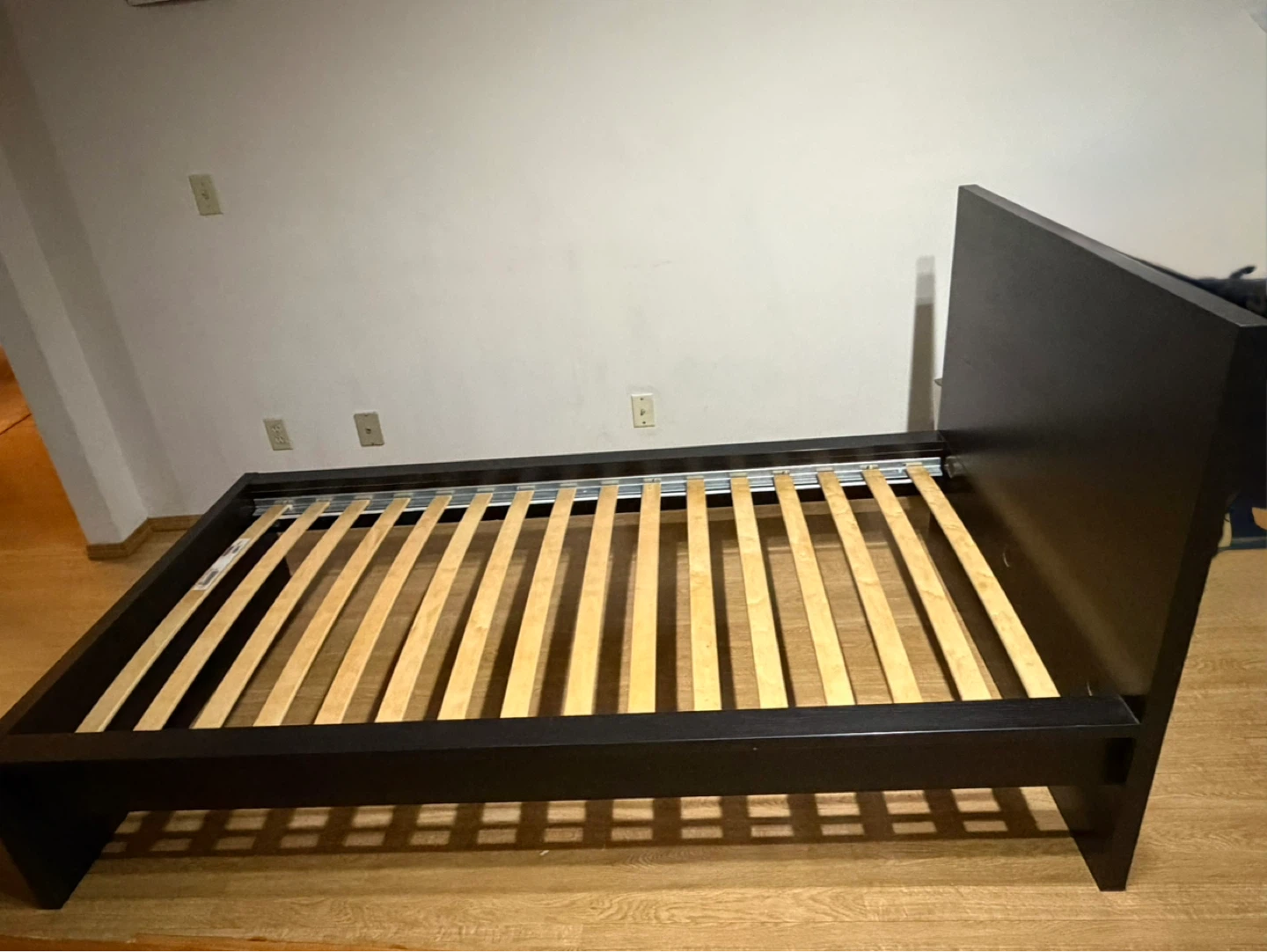 Ikea Black Bed Frame with Slats - photo 4