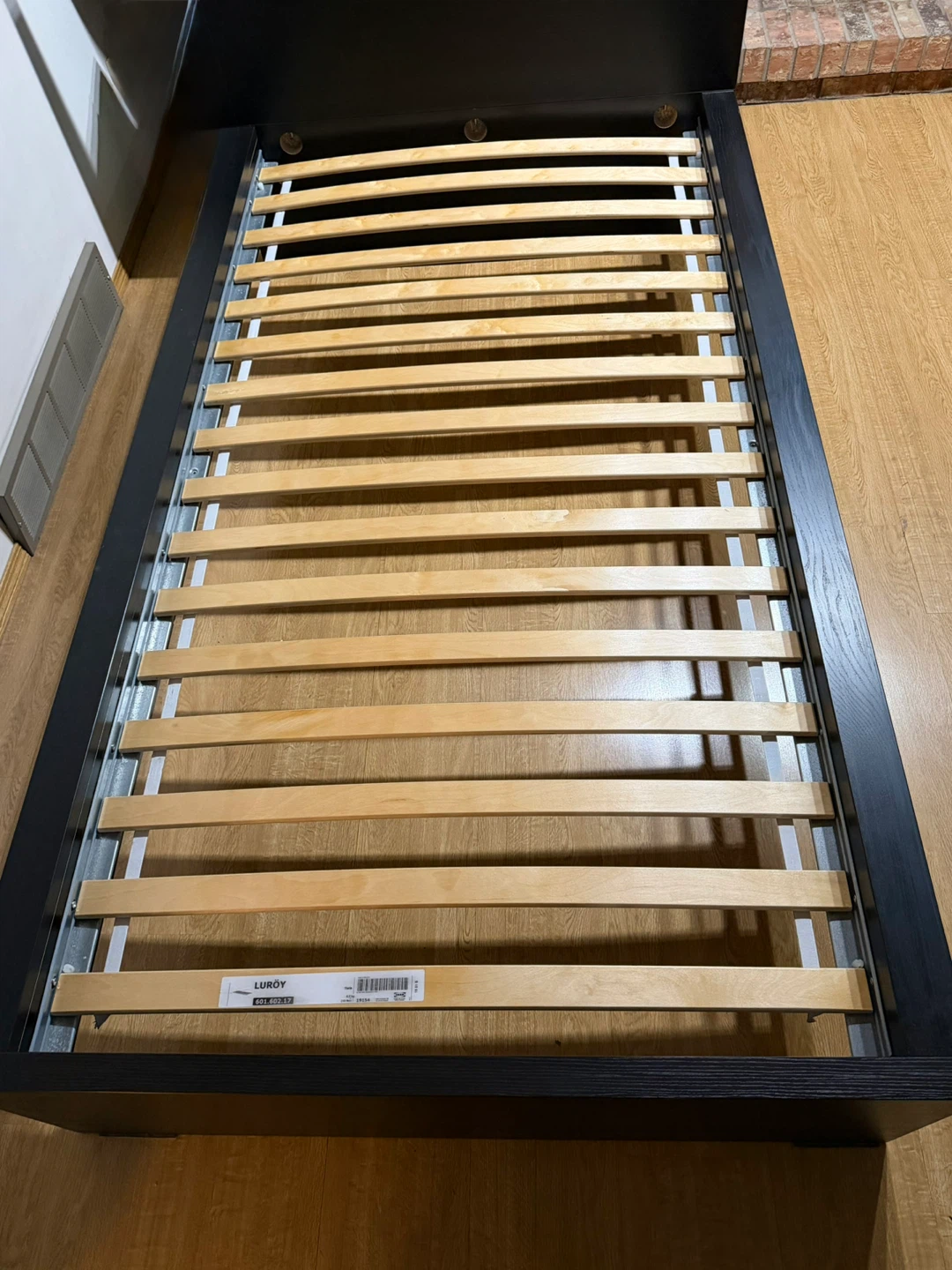 Ikea Black Bed Frame with Slats - photo 2