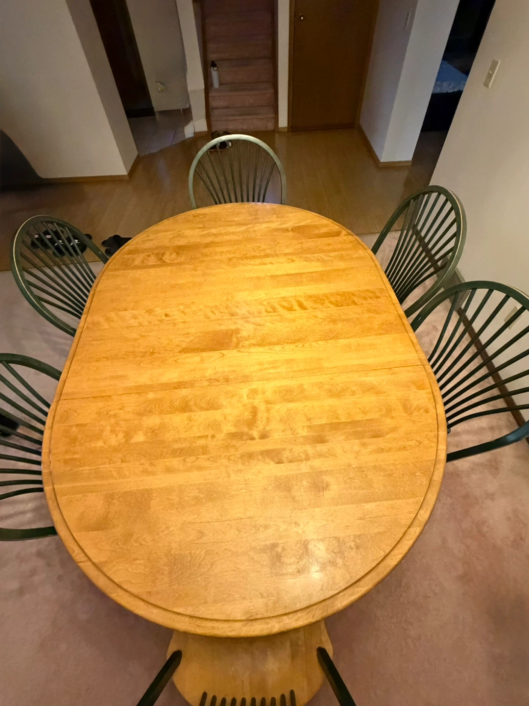 Oval Dining Table with 6 Chairs / Convertible to round table - photo 5
