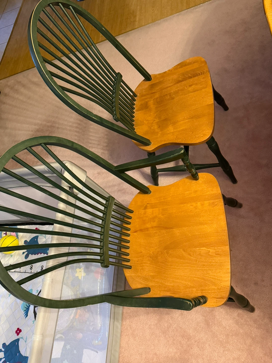 Oval Dining Table with 6 Chairs / Convertible to round table - photo 4