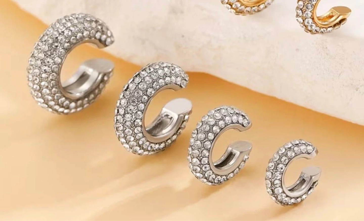 Crystal Ear Cuff Set – 4 Pcs - photo 5