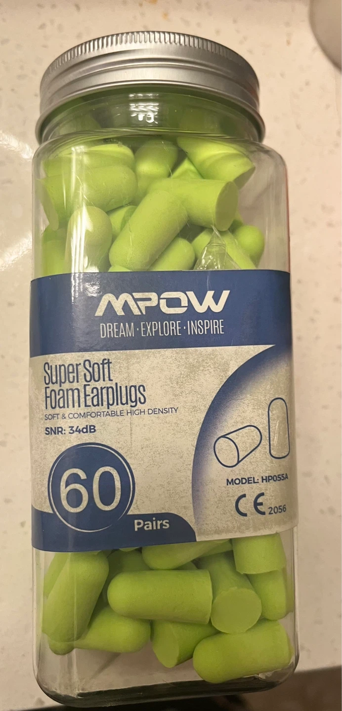 Mpow Super Soft Foam Earplugs by
