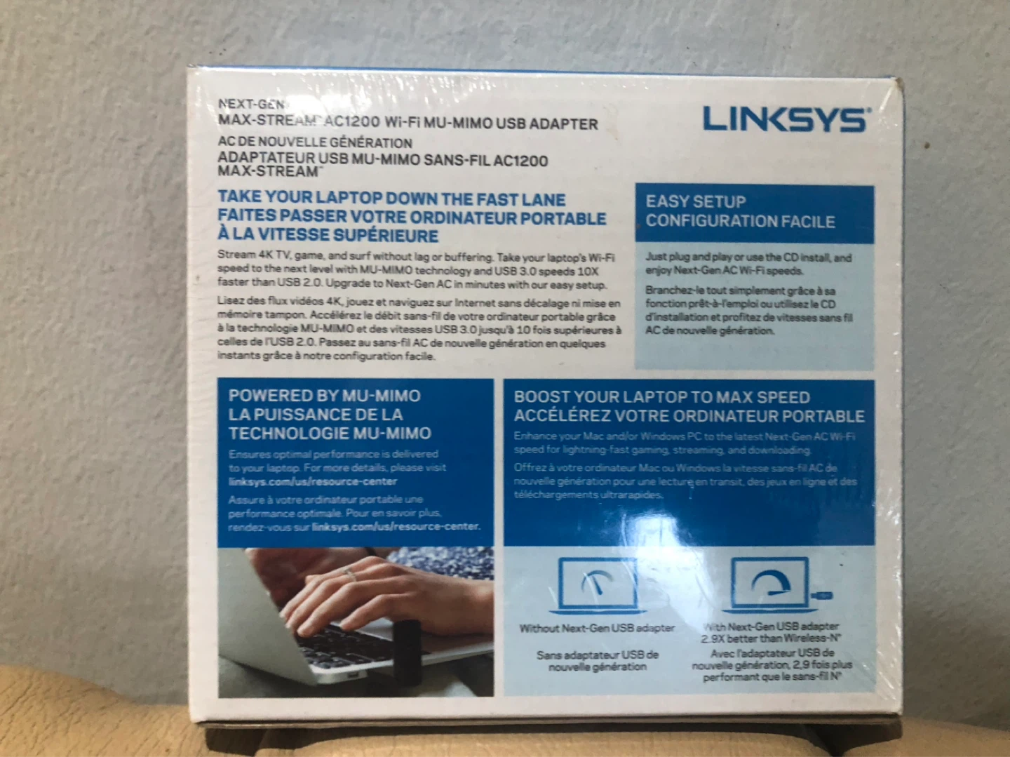 Linksys MAX-STREAM AC1200 Wi-Fi USB Adapter - photo 3