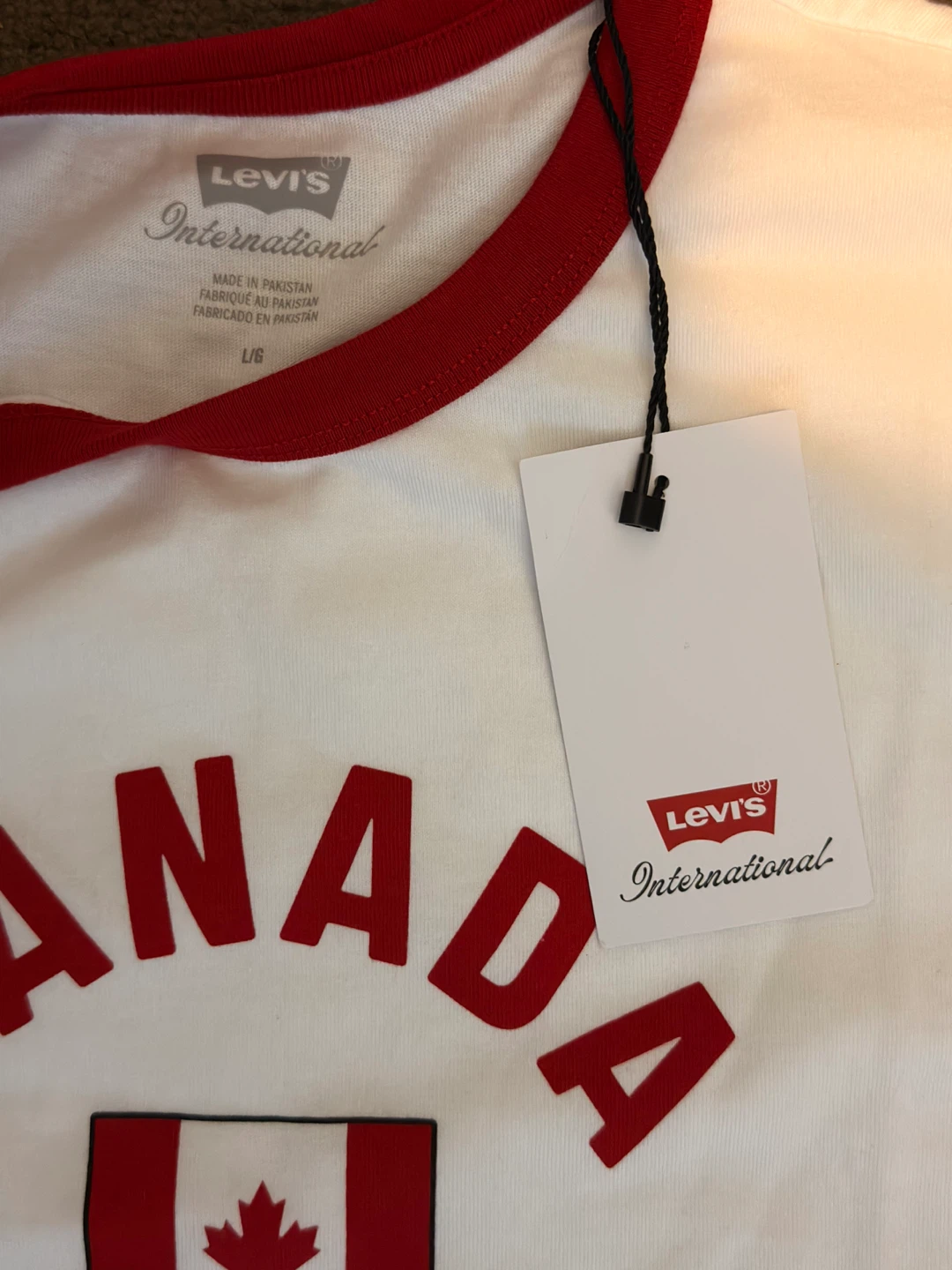 Levi's Canada white/red t-shirt. Size L - photo 2