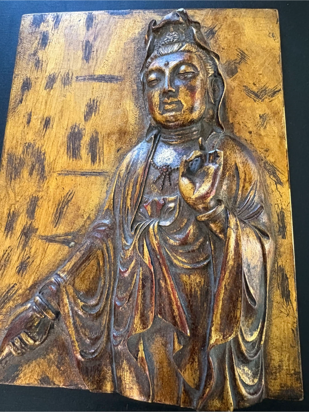 Carved Buddha Panel