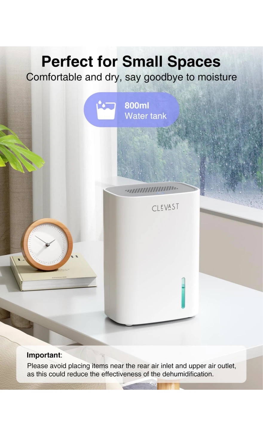 Small Dehumidifier for Home -30 Oz Mini Quiet Dehumidifiers - photo 3