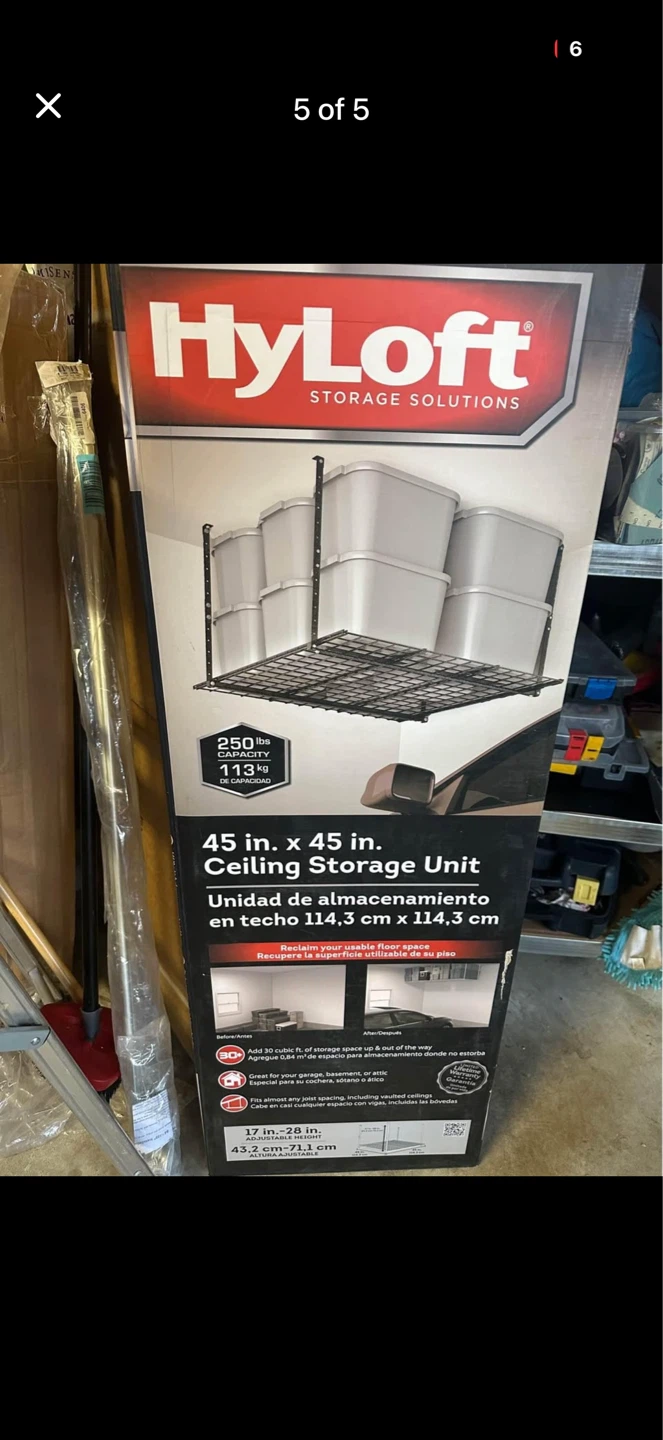 New HyLoft 45 x 45" Ceiling Storage Unit - photo 3