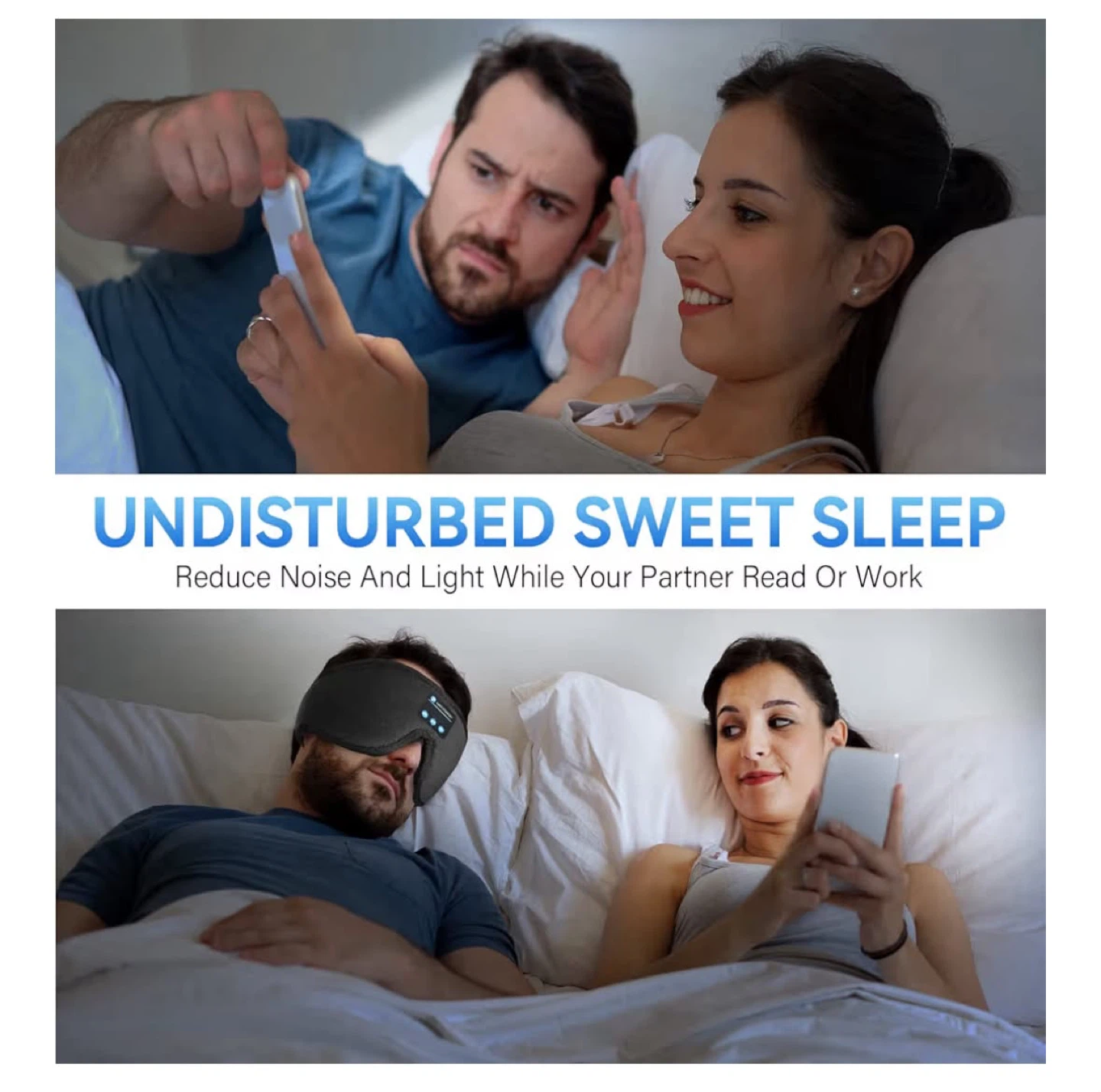 Bluetooth 5.0 Sleep Headphones Eye Mask - photo 4