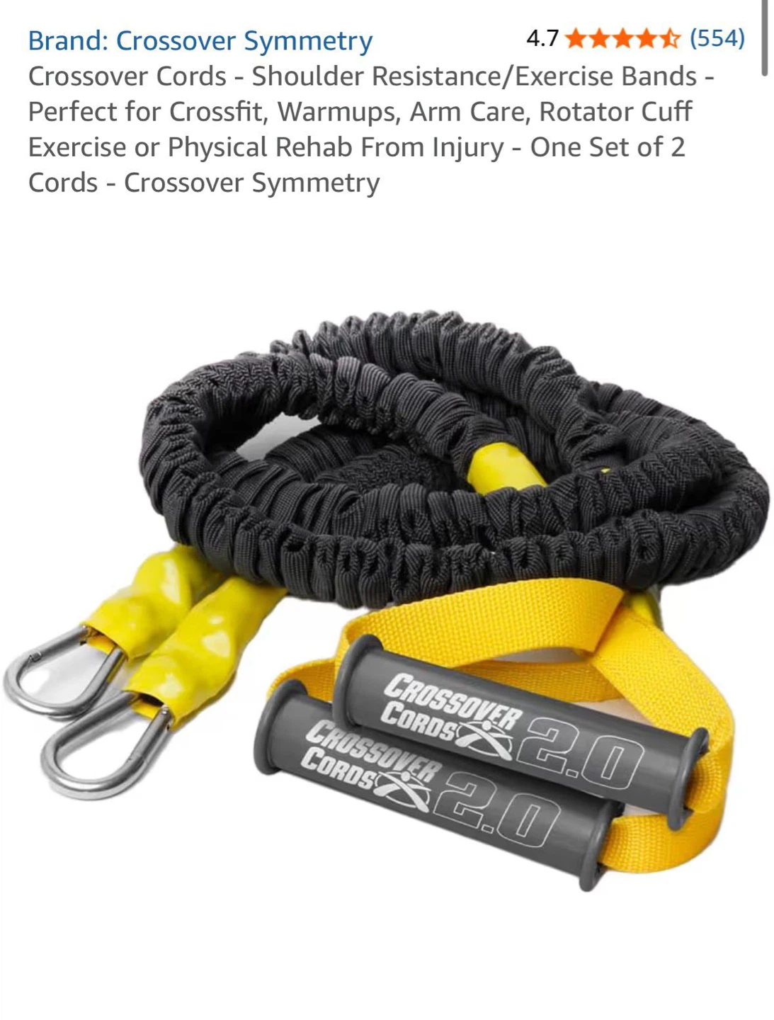 Crossover Symmetry Cords - Shoulder Resistance Exercise Bands