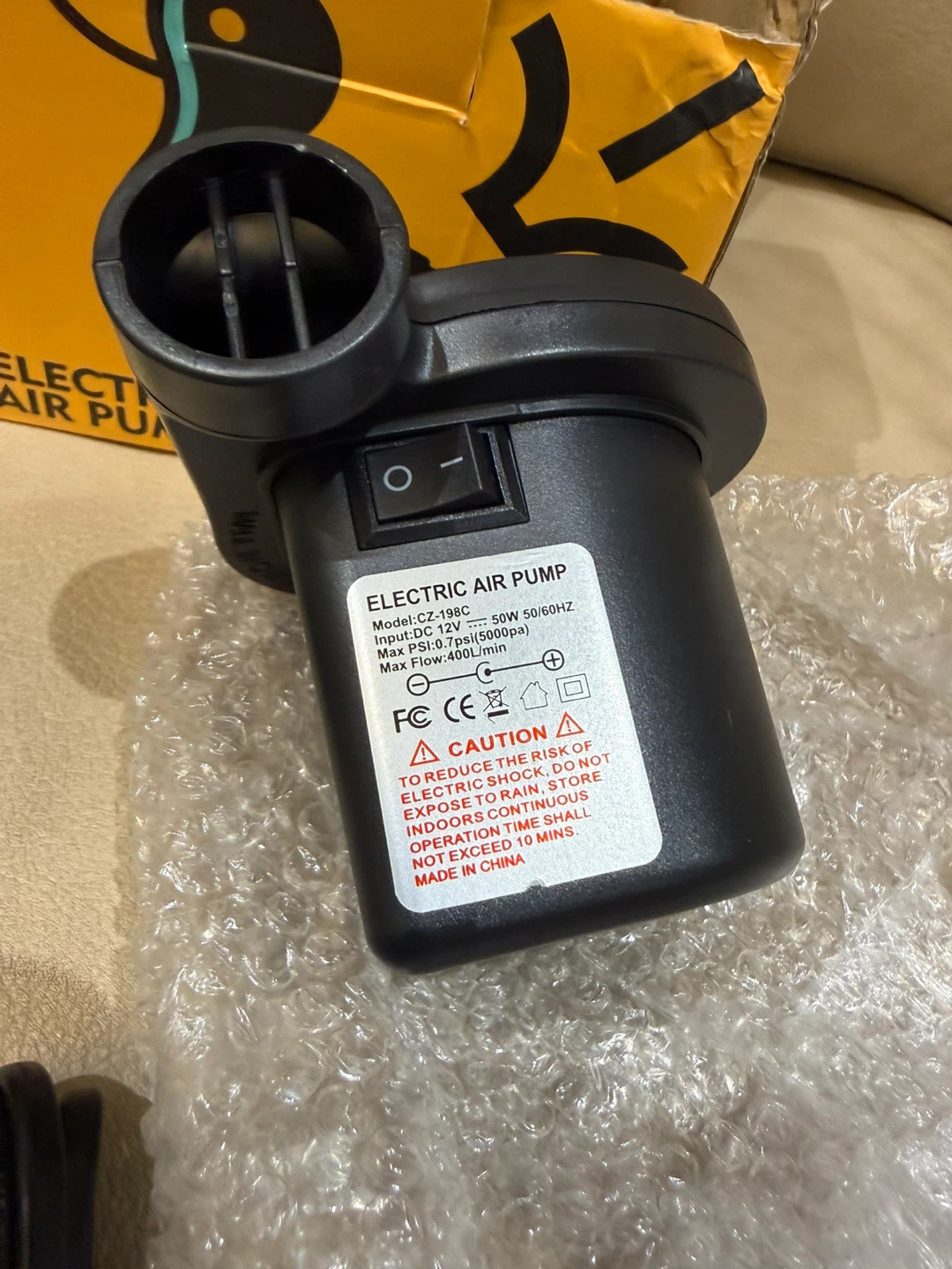 New Electric Air Pump (AC & Car Adapters) - photo 2