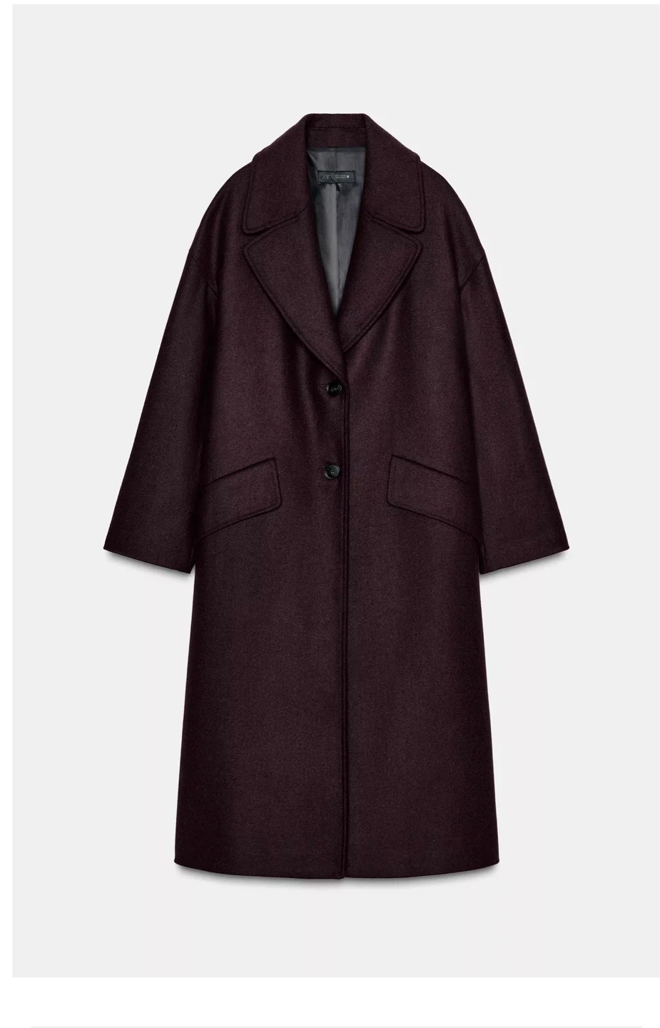ZARA Oversized Wool Blend Coat - photo 3