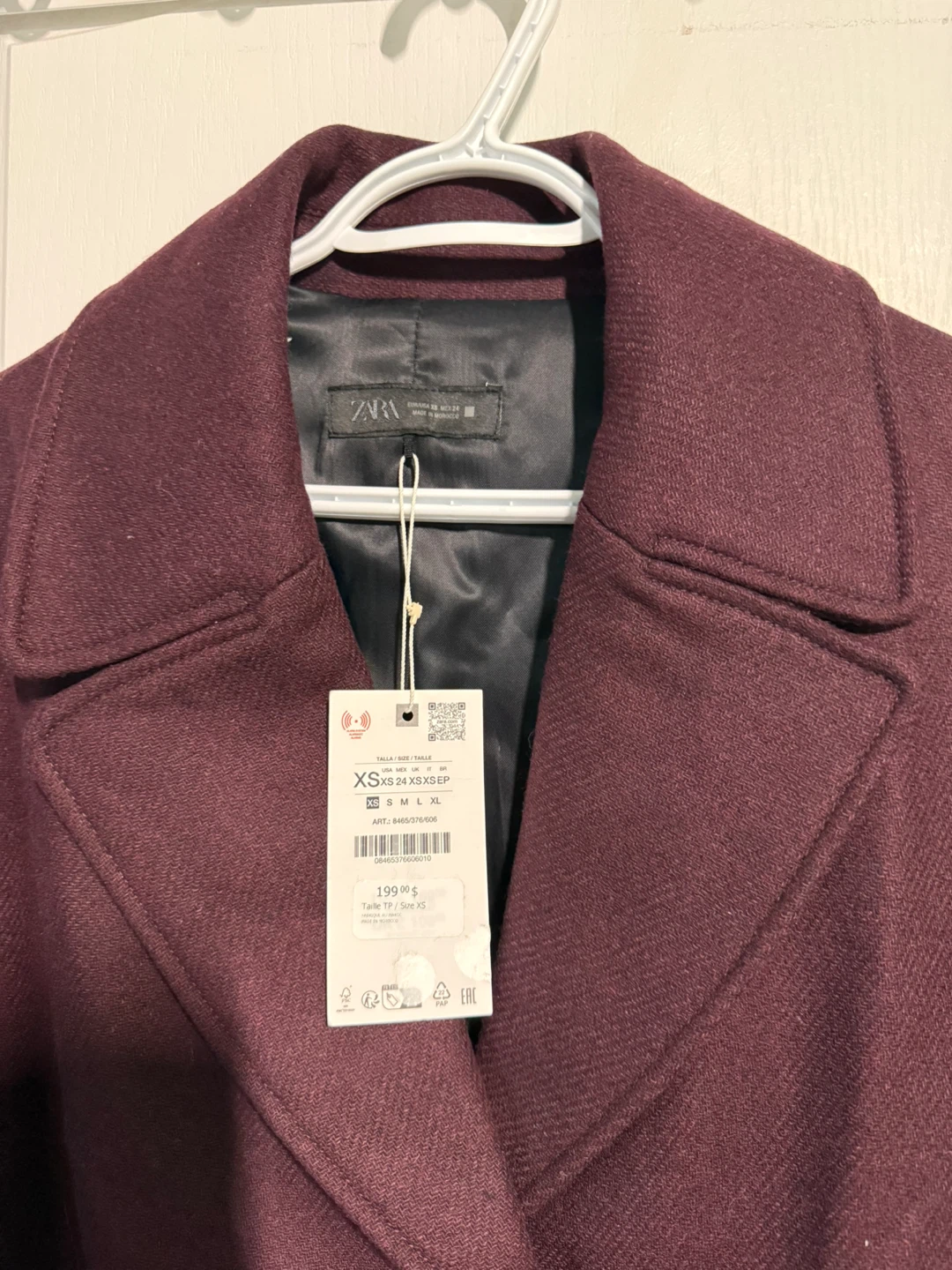 ZARA Oversized Wool Blend Coat - photo 5
